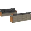 Image de vidaXL - 9-delige - Loungeset - met - kussens - poly - rattan - grijs