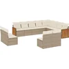 Image de vidaXL - 12-delige - Loungeset - met - kussens - poly - rattan - beige