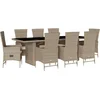 Image de vidaXL - 9-delige - Tuinset - met - kussens - poly - rattan - beige