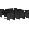 Image de vidaXL - 9-delige - Tuinset - poly - rattan - zwart
