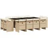 Image de vidaXL - 13-delige - Tuinset - met - kussens - poly - rattan - beige