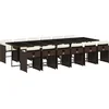 Image de vidaXL - 13-delige - Tuinset - met - kussens - poly - rattan - bruin