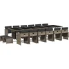 Image de vidaXL - 17-delige - Tuinset - met - kussens - poly - rattan - grijs