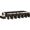 Image de vidaXL - 17-delige - Tuinset - met - kussens - poly - rattan - bruin