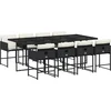 Image de vidaXL - 9-delige - Tuinset - poly - rattan - zwart