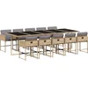 Image de vidaXL - 11-delige - Tuinset - met - kussens - poly - rattan - gemengd - beige