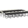 Image de vidaXL - 13-delige - Tuinset - met - kussens - poly - rattan - zwart