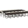 Image de vidaXL - 13-delige - Tuinset - met - kussens - poly - rattan - bruin
