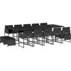 Image de vidaXL - 15-delige - Tuinset - met - kussens - poly - rattan - zwart