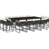 Image de vidaXL - 13-delige - Tuinset - met - kussens - poly - rattan - zwart