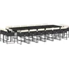 Image de vidaXL - 17-delige - Tuinset - met - kussens - poly - rattan - zwart