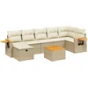 Image de vidaXL - 8-delige - Loungeset - met - kussens - poly - rattan - beige