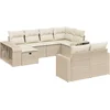 Image de vidaXL - 10-delige - Loungeset - met - kussens - poly - rattan - beige