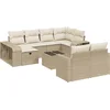 Image de vidaXL - 11-delige - Tuinset - met - kussens - poly - rattan - beige