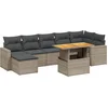 Image de vidaXL - 8-delige - Loungeset - met - kussens - poly - rattan - grijs