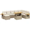 Image de vidaXL - 8-delige - Loungeset - met - kussens - poly - rattan - beige