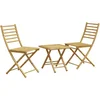 Image de vidaXL - 3-delige - Bistroset - bamboe