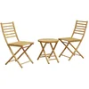 Image de vidaXL - 3-delige - Bistroset - bamboe