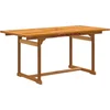 Image de vidaXL - 7-delige - Tuinset - massief - acaciahout - en - textileen