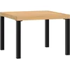 Image de vidaXL Tuinsalontafel - 55x55x39,5 cm - Gepoedercoat Staal