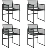Image de vidaXL - Tuinstoelen - 4 - st - poly - rattan - zwart