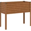 Image de vidaXL - Plantenbak - 100x45x90 - cm - weerbestendig - staal