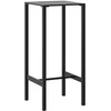 Image de vidaXL - Bartafel - 50x50x110 - cm - gepoedercoat - staal - zwart
