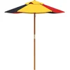 Image de vidaXL - Parasol - voor - kinderen - met - houten - paal - Ø120x140 - cm