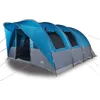 Image de vidaXL - Tunneltent - 5-persoons - waterdicht - blauw
