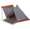 Image de vidaXL - Tipitent - 6-persoons - waterdicht - grijs - en - oranje