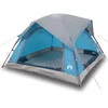 Image de vidaXL - Tent - 4-persoons - waterdicht - blauw