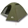 Image de vidaXL - Koepeltent - 4-persoons - waterdicht - olijfgroen
