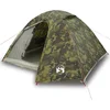 Image de vidaXL - Koepeltent - 4-persoons - waterdicht - camouflage