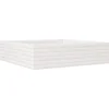 Image de vidaXL - Plantenbak - 90x90x23 - cm - massief - grenenhout - wit