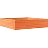 Image de vidaXL - Plantenbak - 100x100x23 - cm - massief - grenenhout - wasbruin