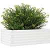 Image de vidaXL - Plantenbak - 70x40x23 - cm - massief - grenenhout - wit