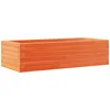 Image de vidaXL - Plantenbak - 90x40x23 - cm - massief - grenenhout - wasbruin