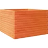 Image de vidaXL - Plantenbak - 70x70x45,5 - cm - massief - grenenhout - wasbruin