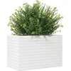 Image de vidaXL - Plantenbak - 70x40x45,5 - cm - massief - grenenhout - wit