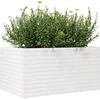 Image de vidaXL - Plantenbak - 90x60x45,5 - cm - massief - grenenhout - wit