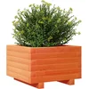 Image de vidaXL - Plantenbak - 40x40x26,5 - cm - massief - grenenhout - wasbruin