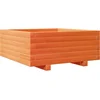 Image de vidaXL - Plantenbak - 60x60x26,5 - cm - massief - grenenhout - wasbruin