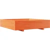 Image de vidaXL - Plantenbak - 110x110x26,5 - cm - massief - grenenhout - wasbruin
