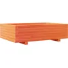 Image de vidaXL - Plantenbak - 90x60x26,5 - cm - massief - grenenhout - wasbruin
