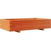 Image de vidaXL - Plantenbak - 110x60x26,5 - cm - massief - grenenhout - wasbruin