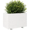 Image de vidaXL - Plantenbak - 70x40x49,5 - cm - massief - grenenhout - wit
