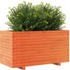 Image de vidaXL - Plantenbak - 90x40x49,5 - cm - massief - grenenhout - wasbruin