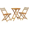 Image de vidaXL - 3-delige - Bistroset - poly - rattan - en - massief - hout - beige