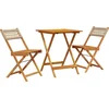 Image de vidaXL - 3-delige - Bistroset - poly - rattan - en - massief - hout - beige
