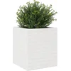 Image de vidaXL - Plantenbak - 40x40x46 - cm - massief - grenenhout - wit